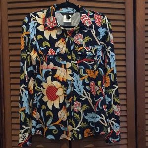 BCBG MaxAzria Floral Blouse